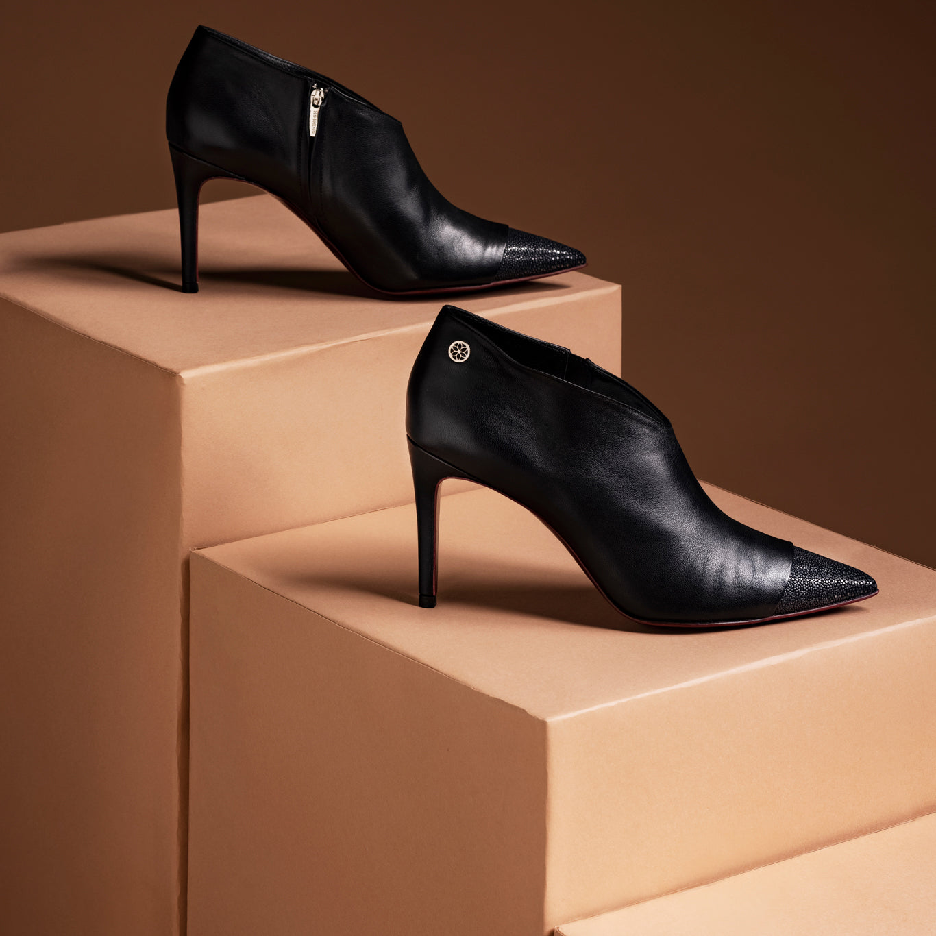 [women's] DAWN - Saintpaulia - combination booties