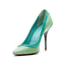 Load image into Gallery viewer, [women&#39;s] From Iris - Veil - pumps - light green stingray x green suede
