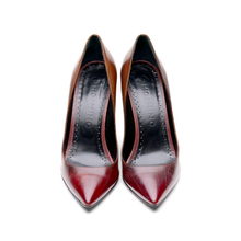 Load image into Gallery viewer, [women&#39;s] From Iris - Patine beak - pumps - burgundy x brown patina baby calfskin
