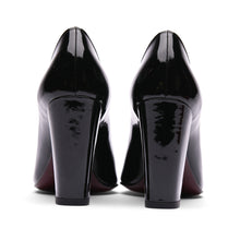 Load image into Gallery viewer, [women&#39;s] reunion - combination pumps - black patent leather x white python
