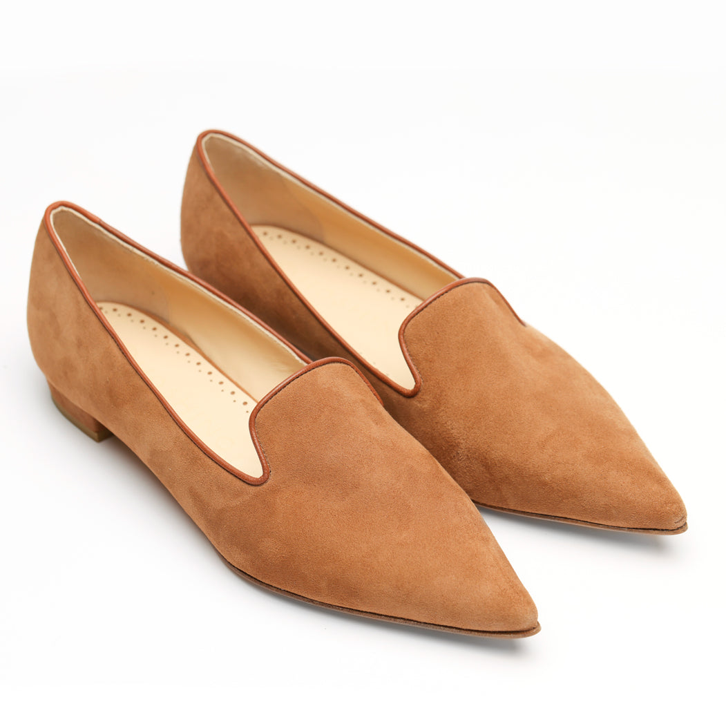 [women's] reunion - slip-on - camel suede