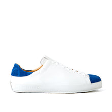 Load image into Gallery viewer, [men&#39;s] Liberte - low-top sneakers - combination toe white x blue elephant

