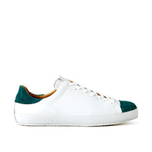 Load image into Gallery viewer, [men&#39;s] Liberte - low-top sneakers - combination toe white x green elephant
