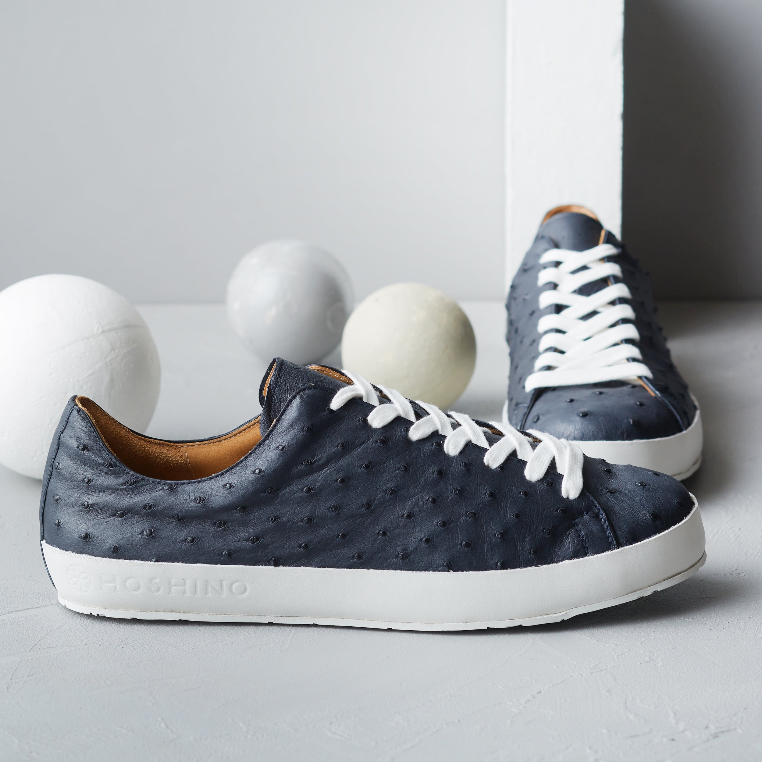 [men's] Liberte - low-top sneakers - navy ostrich