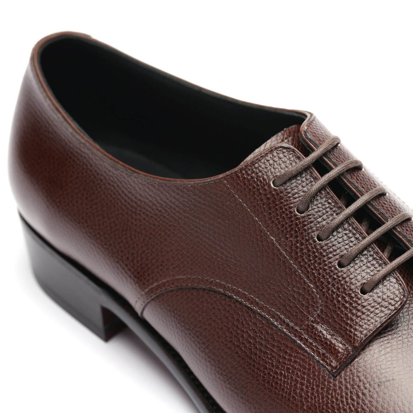 [men's] derby plain-toes - dark brown