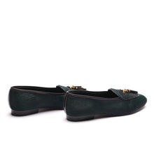 Load image into Gallery viewer, [women&#39;s] loafers - dark green calf hair
