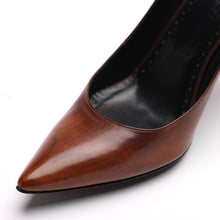 Load image into Gallery viewer, [women&#39;s] From Iris - Patine cave - pumps - brown patina baby calfskin
