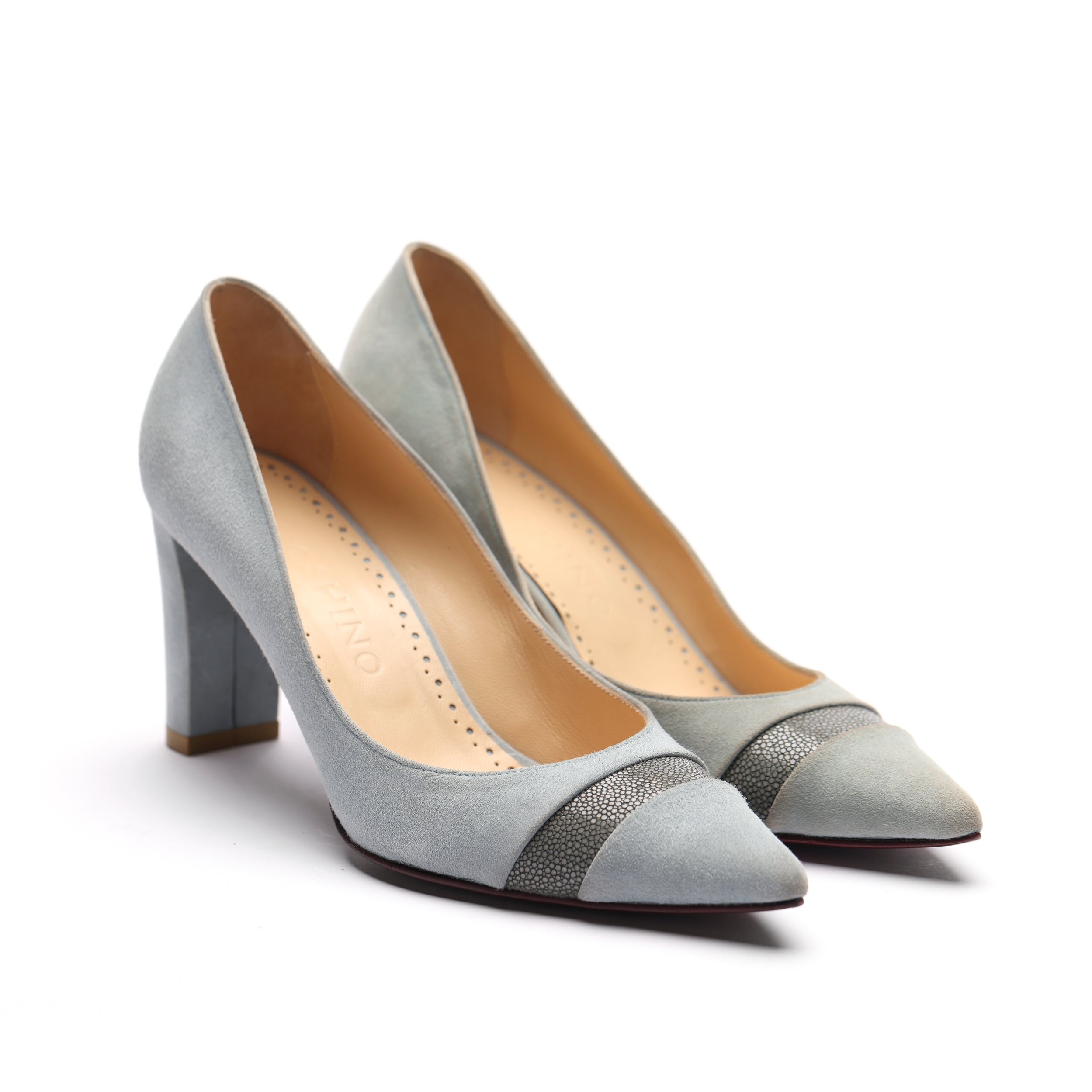 [women's] From Iris - à la plage - combination pumps - blue suede