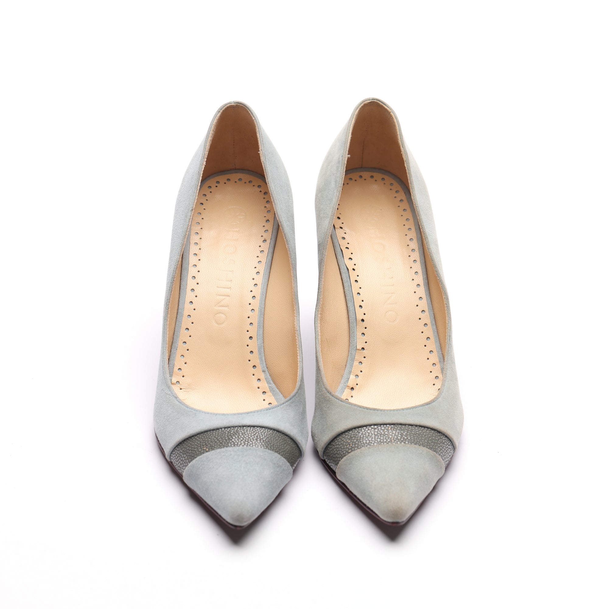 [women's] From Iris - à la plage - combination pumps - blue suede