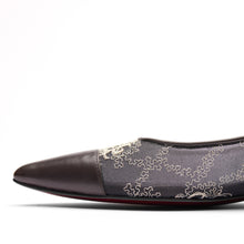 Load image into Gallery viewer, [women&#39;s] Reunion - quarter combination pumps - black lace x gray baby calfskin
