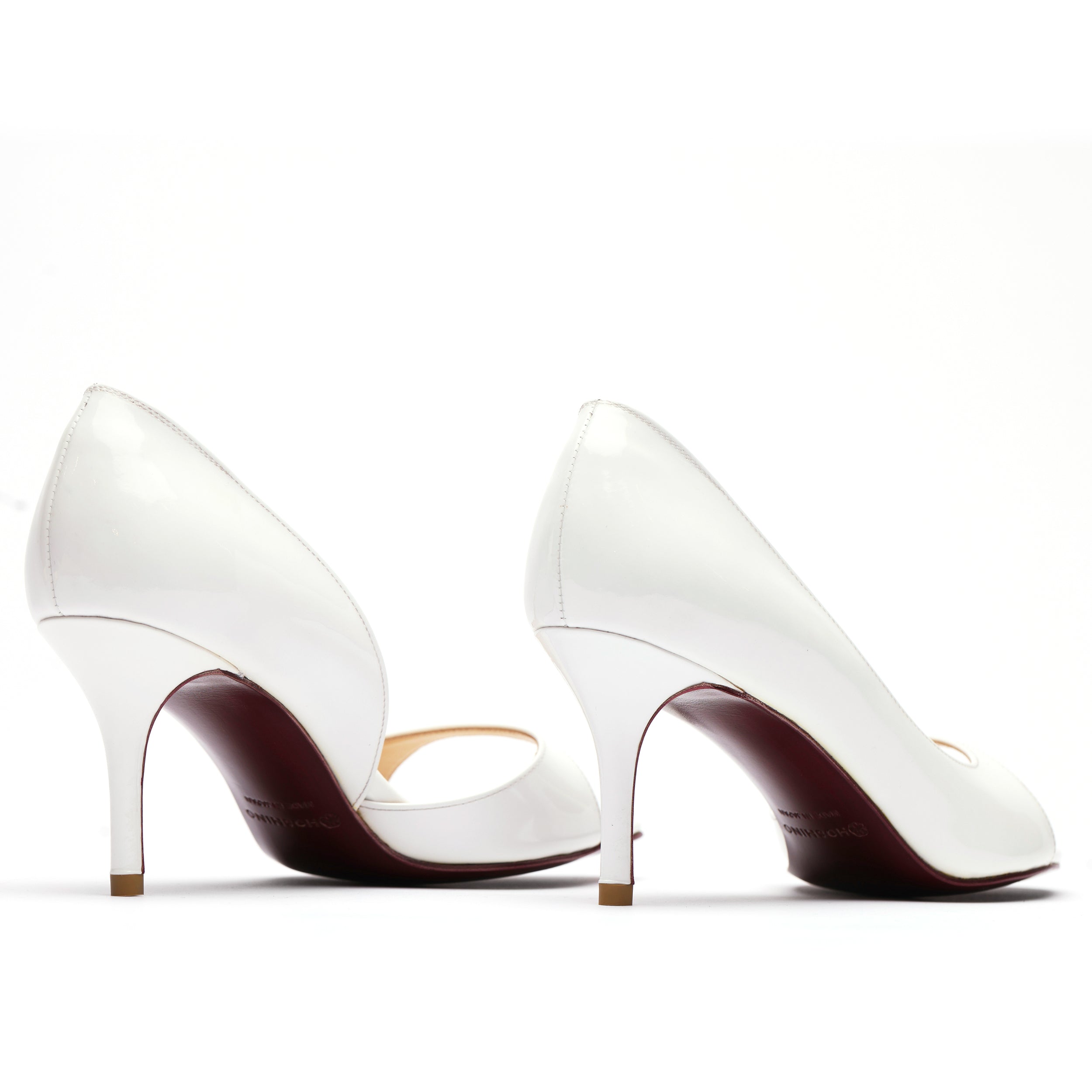 [women's] reunion - d'Orsay sandals - white patent leather