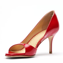 Load image into Gallery viewer, [women&#39;s] reunion - d&#39;Orsay sandals - red patent leather
